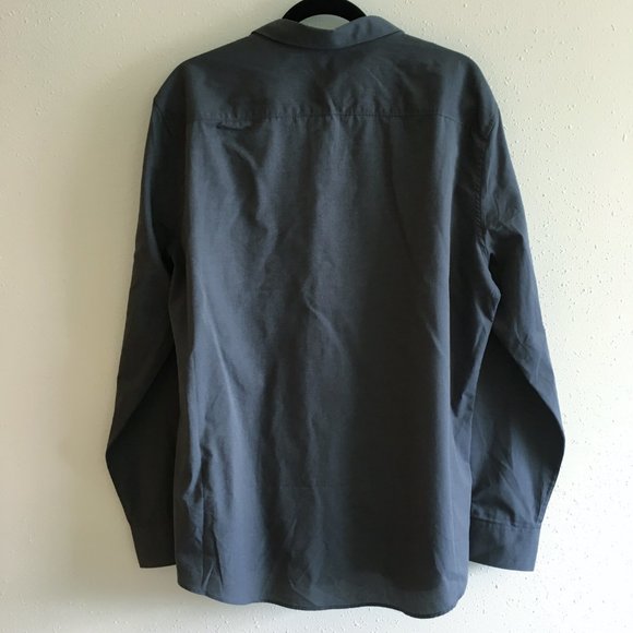 A(x)ist Gray Dot Long Sleeve XL Button Men’s Top - Picture 7 of 12
